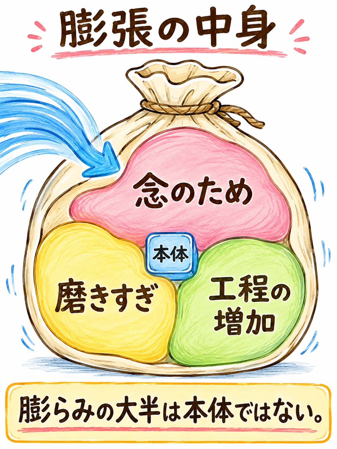 パーキンソンの法則の図解